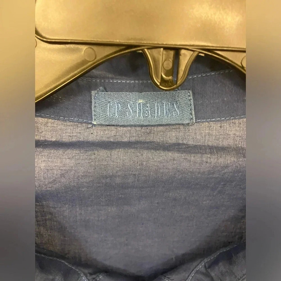 CP Shades Cotton Button Down Blue Size Medium - Picture 5 of 6